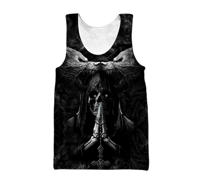 Skull 3D All Over Printed Unisex Shirts Wolf Skull