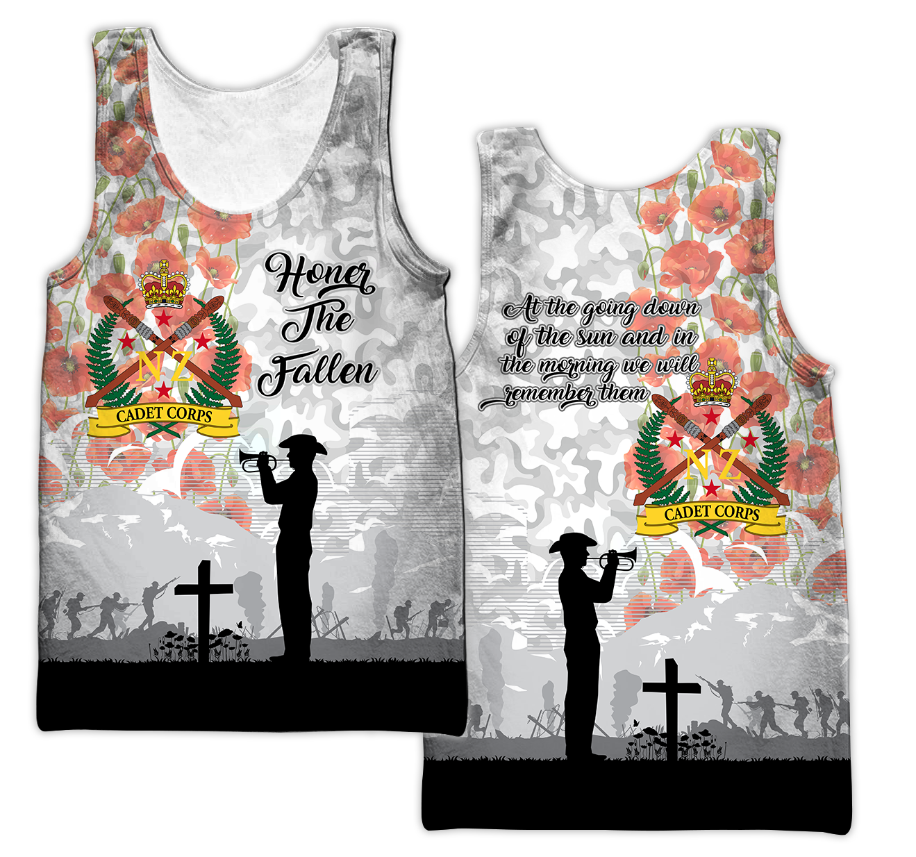 Lest We Forget Anzac Day 3D All Over Printed