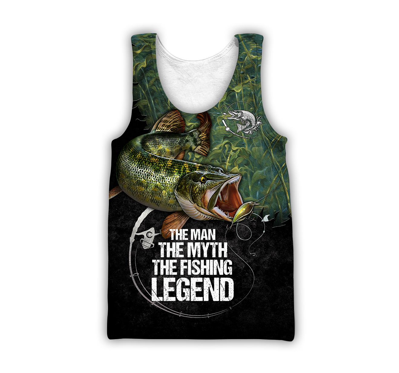 Northern Pike fishing legend underwater design 3d print shirts