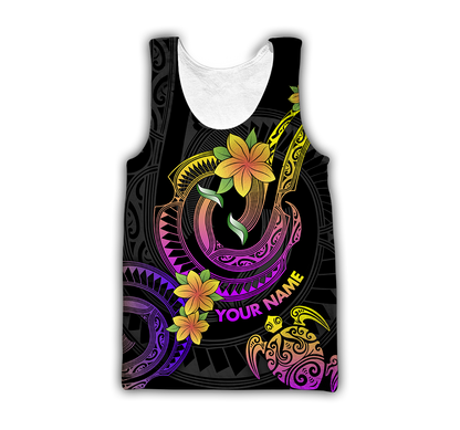 Amazing Polynesian Frangipani Flower Unisex Personalized Deluxe Hoodie ML