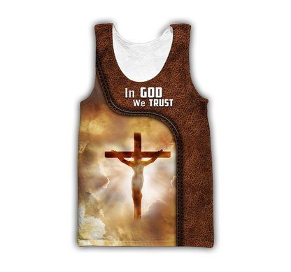 Premium Jesus Christ on the Cross 3D All Over Printed Shirts