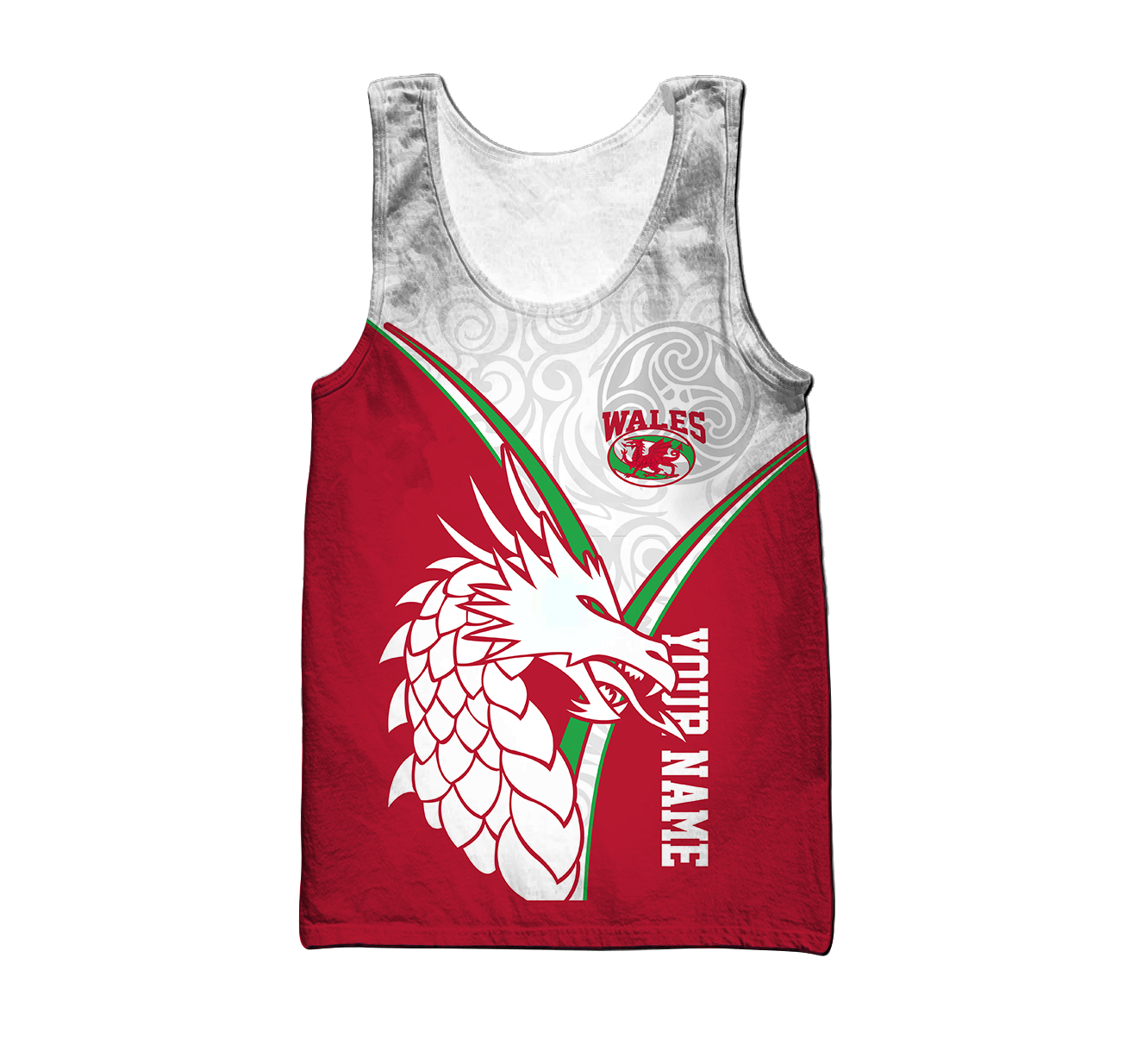 Premium Personalized 3D Printed Wales Dragon Shirts MEI