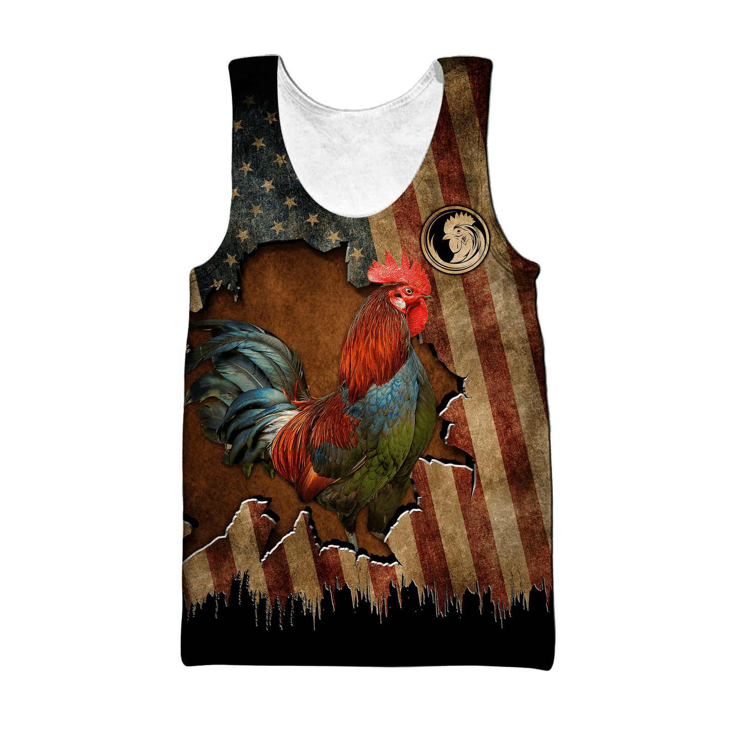 Rooster 3D Printed Unisex Shirts Pi22052102