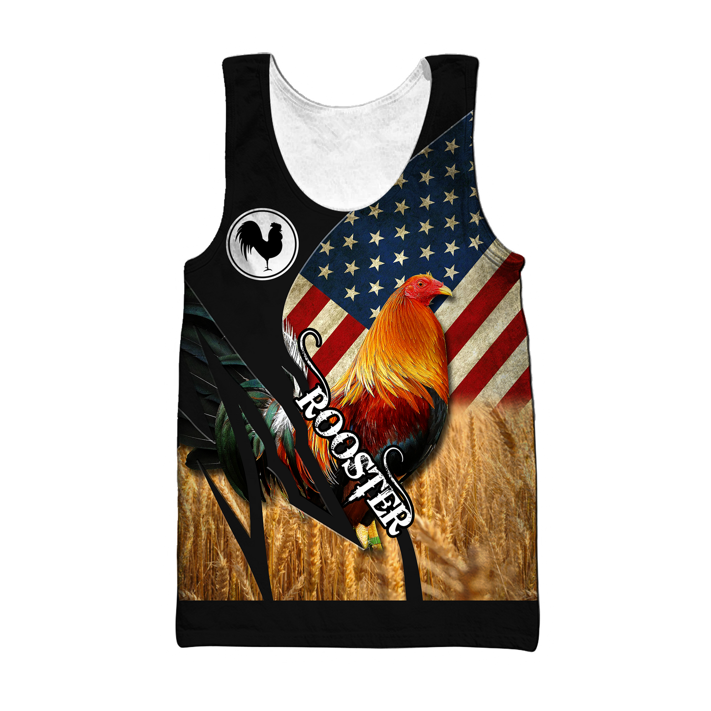 Personalized American Rooster 3D Printed Unisex Shirt