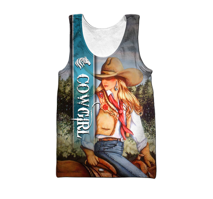 Cow Girl 3D All Over Printed Shirts VP19122007XT