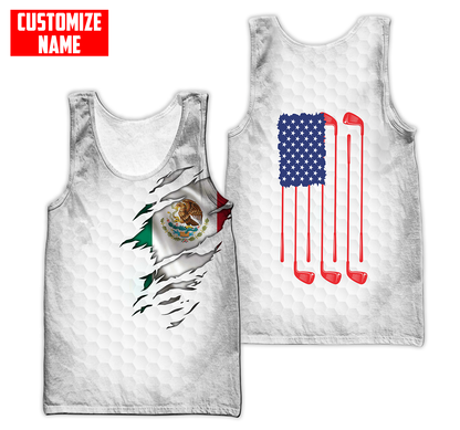 Persionalized Mexico 3D All Over Printed Unisex Shirts
