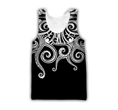 Premium Unisex Hoodie Polynesian Octopus Tattoo ML