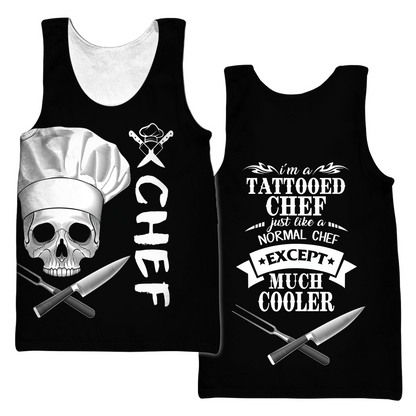I'm Tattooed Chef 3D Over Printed Unisex Shirt