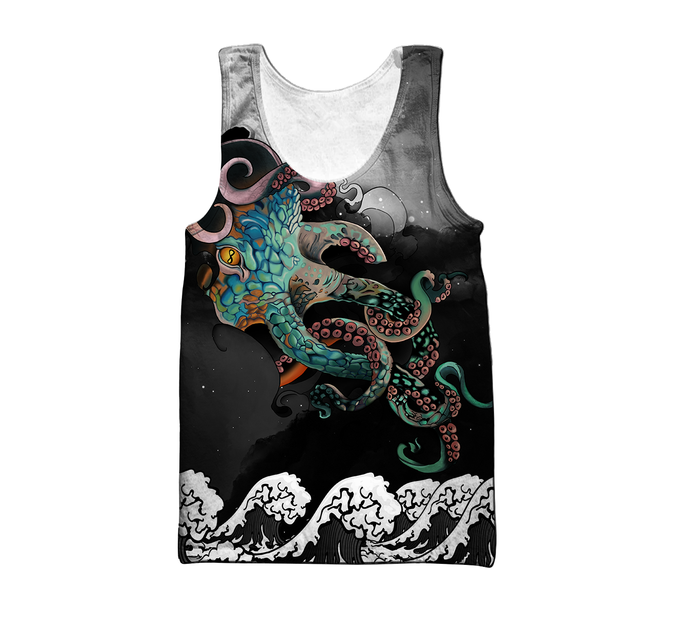 Premium Unisex Hoodie Japanese Octopus Irezumi Style ML