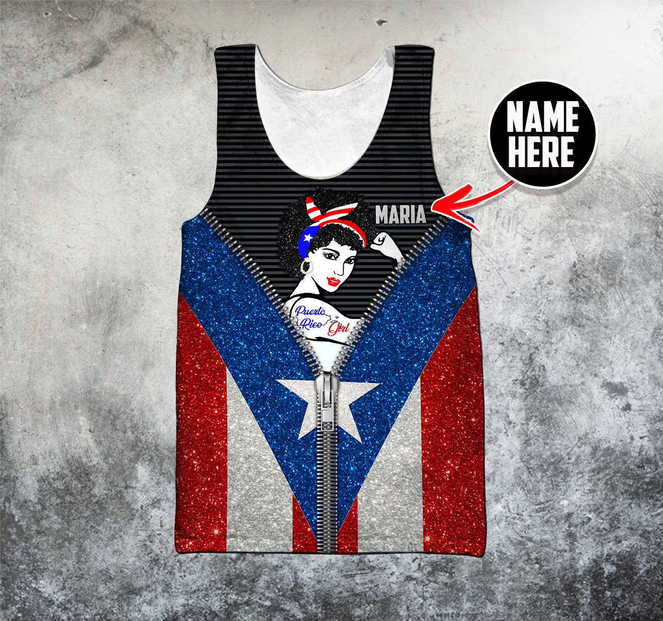 Customize Name  Puerto Rico Girl Shirts For Men And Women
