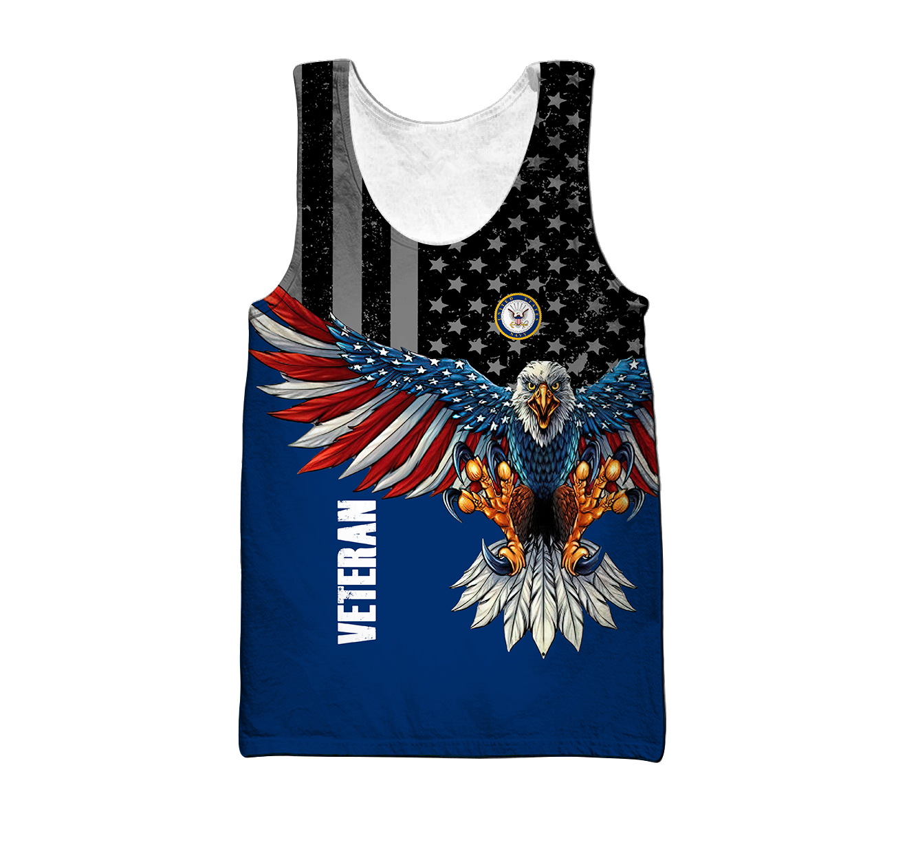 Custom name US Navy Veteran Eagle 3d printed shirts Proud Military