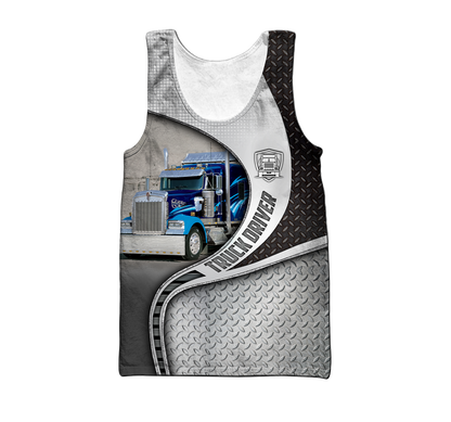 Premium Truck Driver Unisex Custom Name 3D All Over Printed Shirts MEI