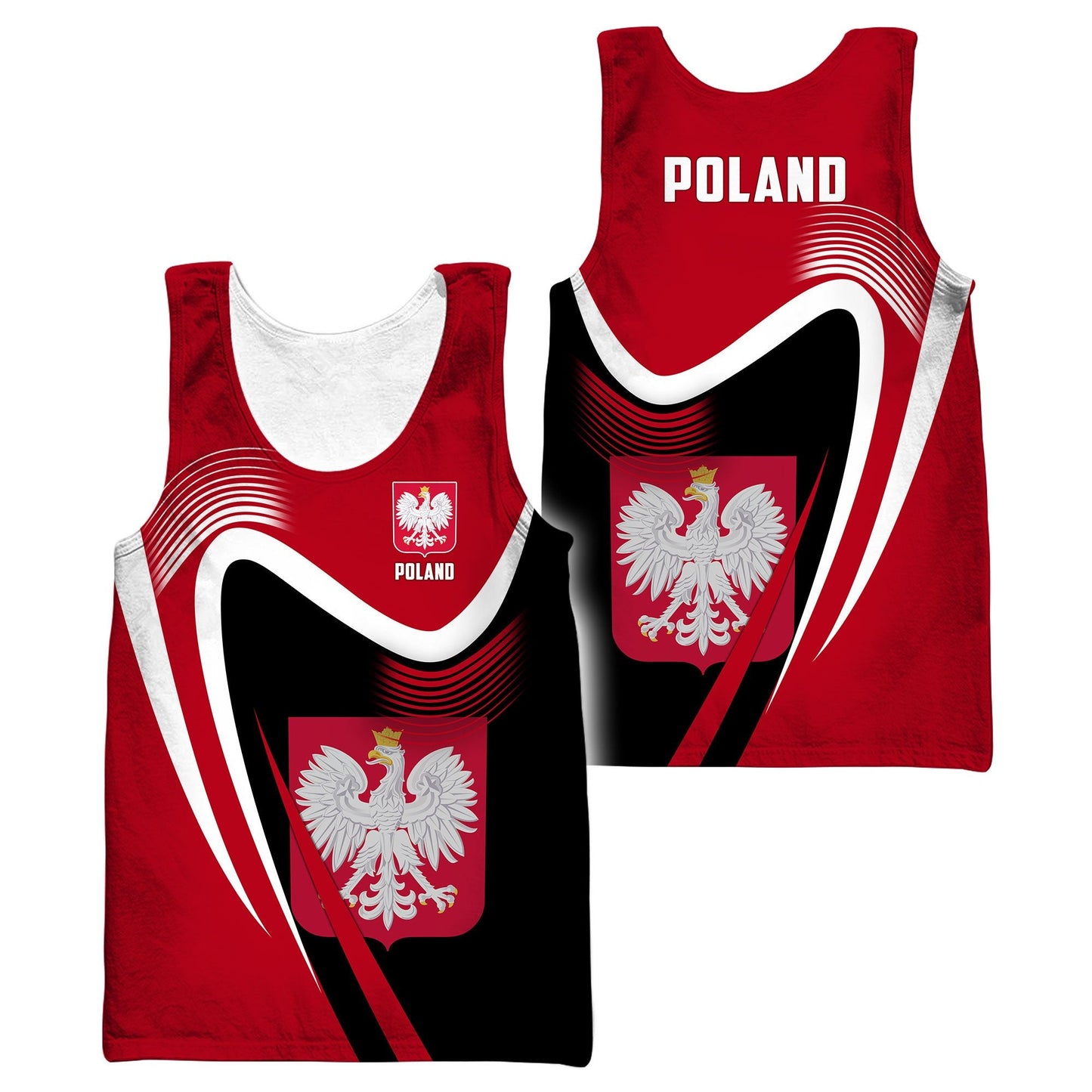 Personalized Polska 3D All Over Printed Unisex Hoodie
