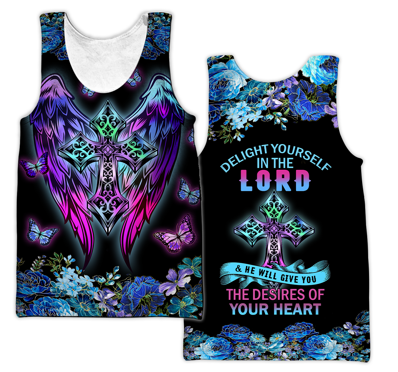 Delight Yourself In The Lord - Jesus Persionalized 3D All Over Printed Shirts
