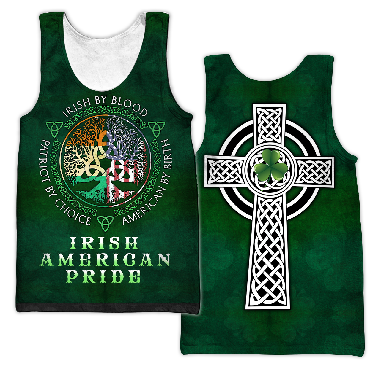 Irish American Pride Saint Patrick's Day 3D All Over Printed Shirts For Men And Women TN