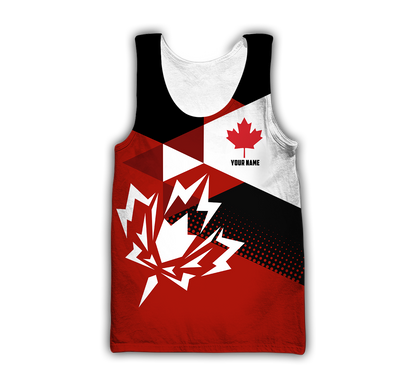 Canada Day No22 Personalized Maple Leaf Pullover Premium Unisex Hoodie