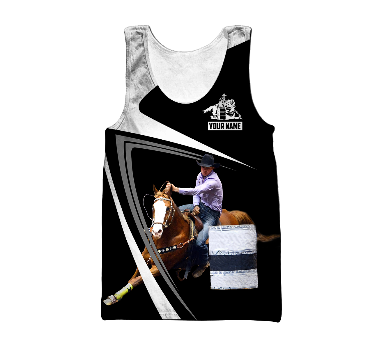 Personalized Name Rodeo 3D All Over Printed Unisex Shirts Barrel Racing