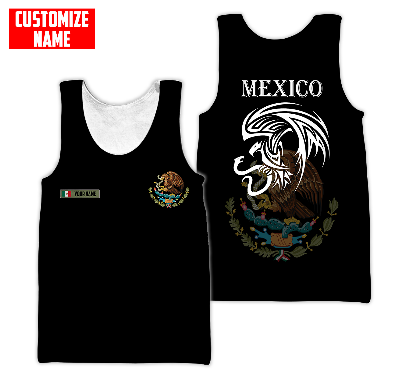 Persionalized Mexico 3D All Over Printed Unisex Shirts DQB25062102