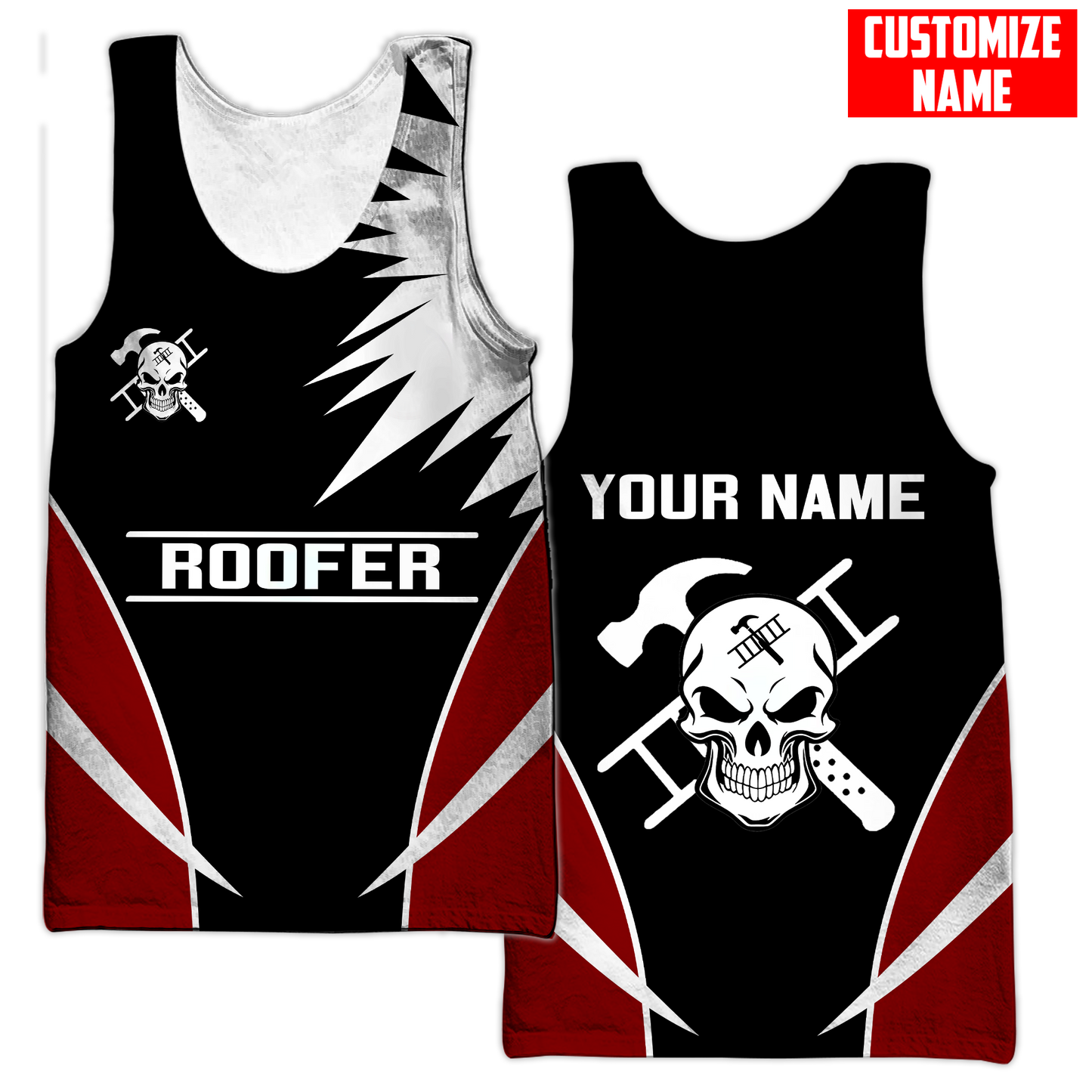 Premium 3D Printed Personalized Roofer Shirts MEI