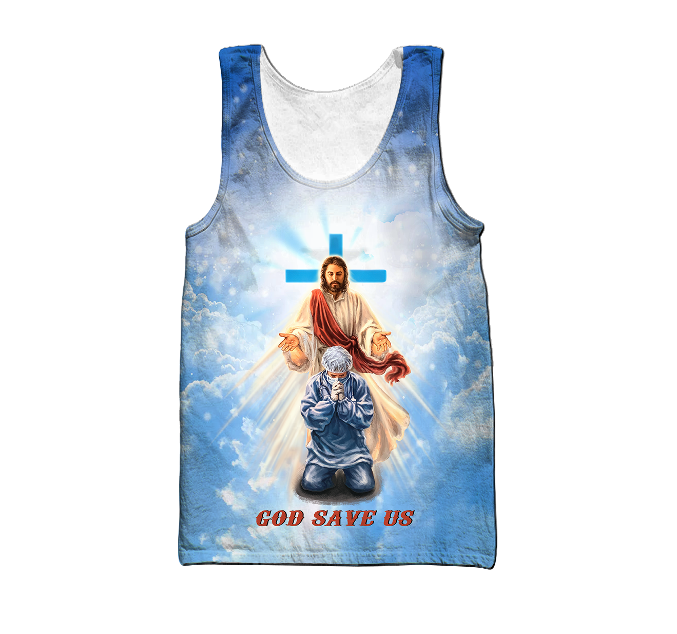 Premium Unisex Hoodie Easter Day Christian Jesus No7 ML God Save Us