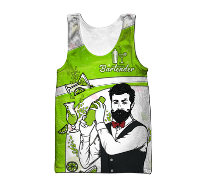 Customize 3D All Over Printed Bartender for men DA19052105