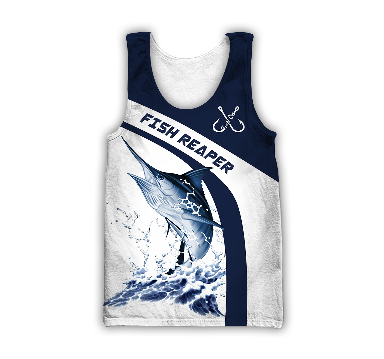 Custom name Marlin fishing design 3d print shirts