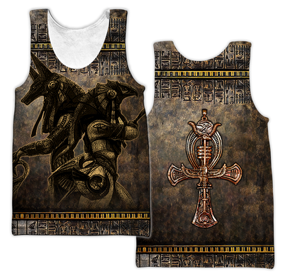 Custom name Ancient Egyptian Ankh key of life 3D design print shirts