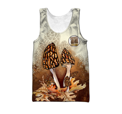 Morel mushrooms hunter 3d print shirts