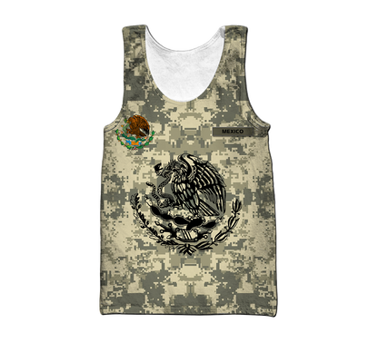 Personalized Mexican Army 3D All Over Printed Shirts