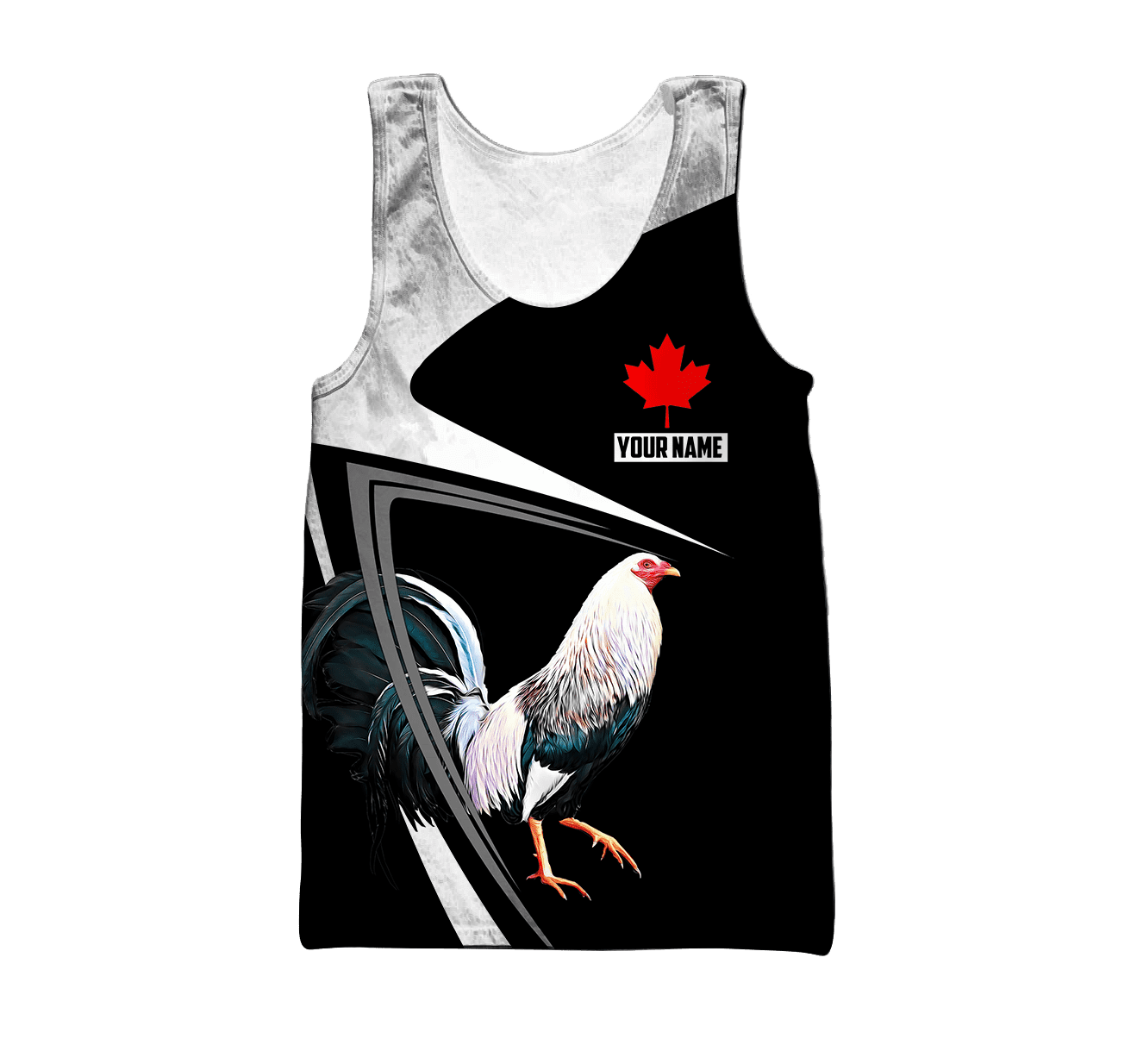 Personalized Canadian Rooster 3D Printed Unisex Shirt
