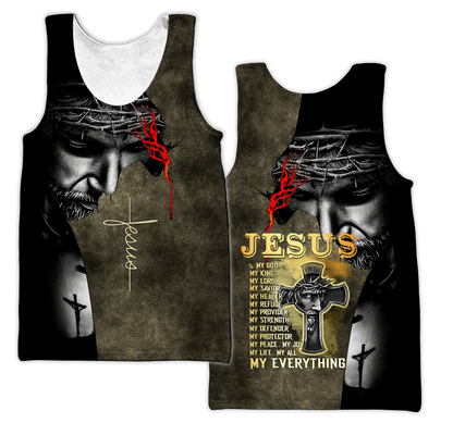 Jesus Christ My Everything 3D Printed Hoodie, T-Shirt for Men and Women