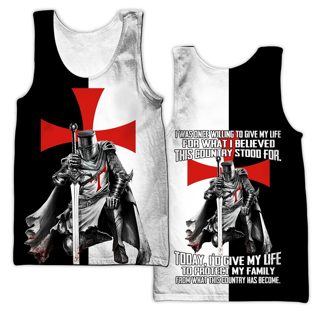 Knight Templar 3D All Over Printed Unisex Hoodie
