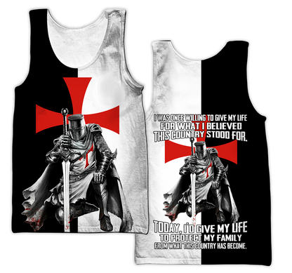 Knight Templar 3D All Over Printed Unisex Hoodie