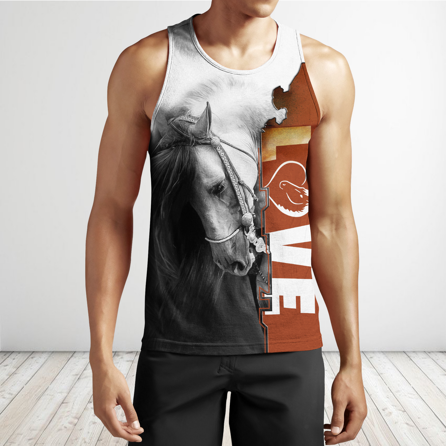 Personalized Name Premium Love Horse 3D All Over Printed Unisex Shirts