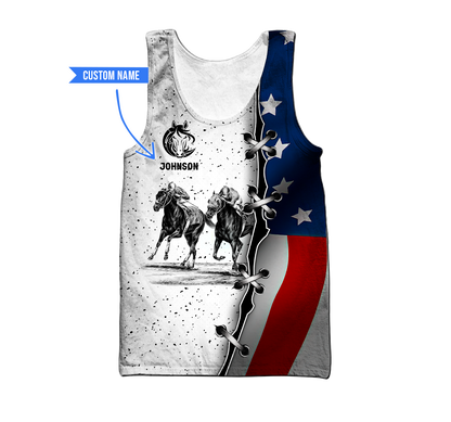 Horse Racing 3D All Over Printed Shirts For Men And Women TN