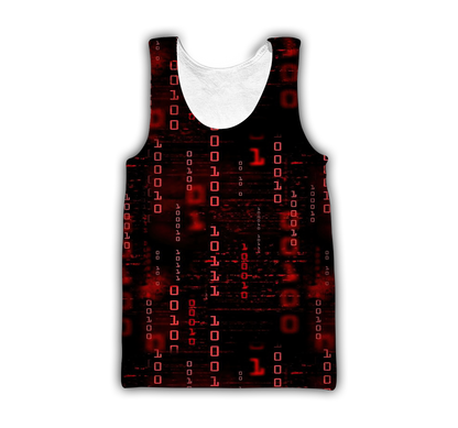 Cyber Language 3D All Over Printed Unisex Shirts