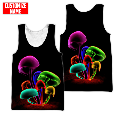 Customize Name Mushroom Hippie 3D All Over Printed Unisex Shirts