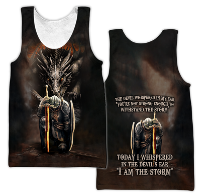 Dragon Knight Templar God Today I Whispered 3D Hoodie Shirt For Men And Women Custom Name Ver2