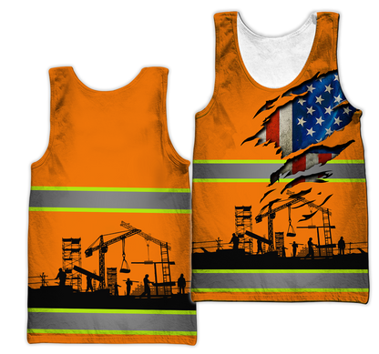 Personalized Ironworker 3D All Over Printed Unisex Shirts TN