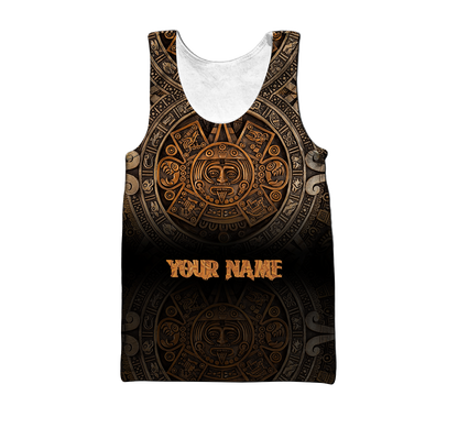 Persionalized Name Azteca Mexicano 3D All Over Printed Unisex Hoodie