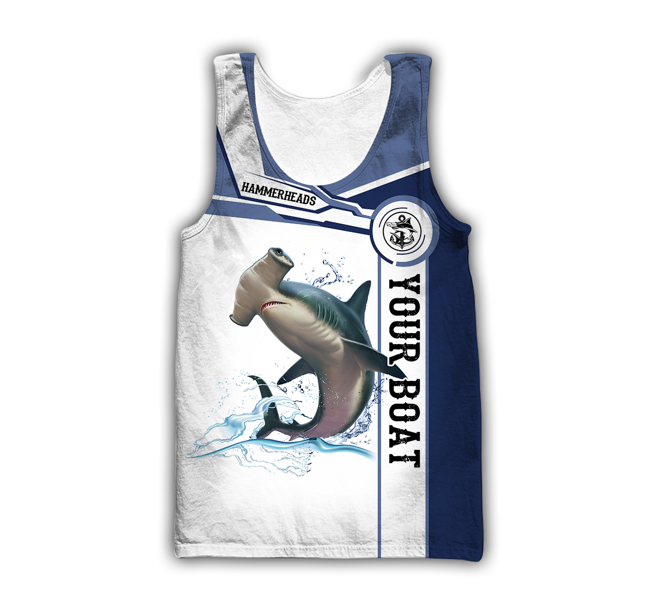 Custom name Hammerhead shark fishing team Catch and Release 3D Design print shirts