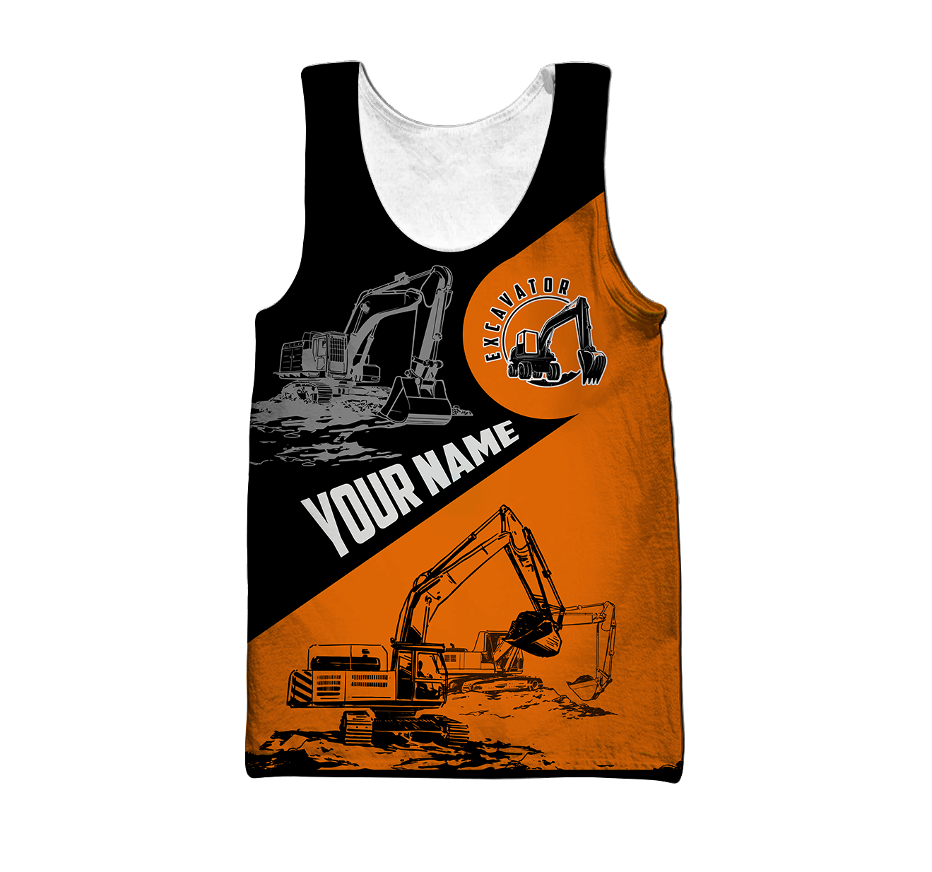 Personalized Excavator Hoodie 3D All Over Printed Unisex Shirts