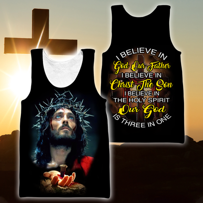 Premium Christian Jesus Personalized Name 3D All Over Printed For Men Shirts - Amaze Style™-Apparel