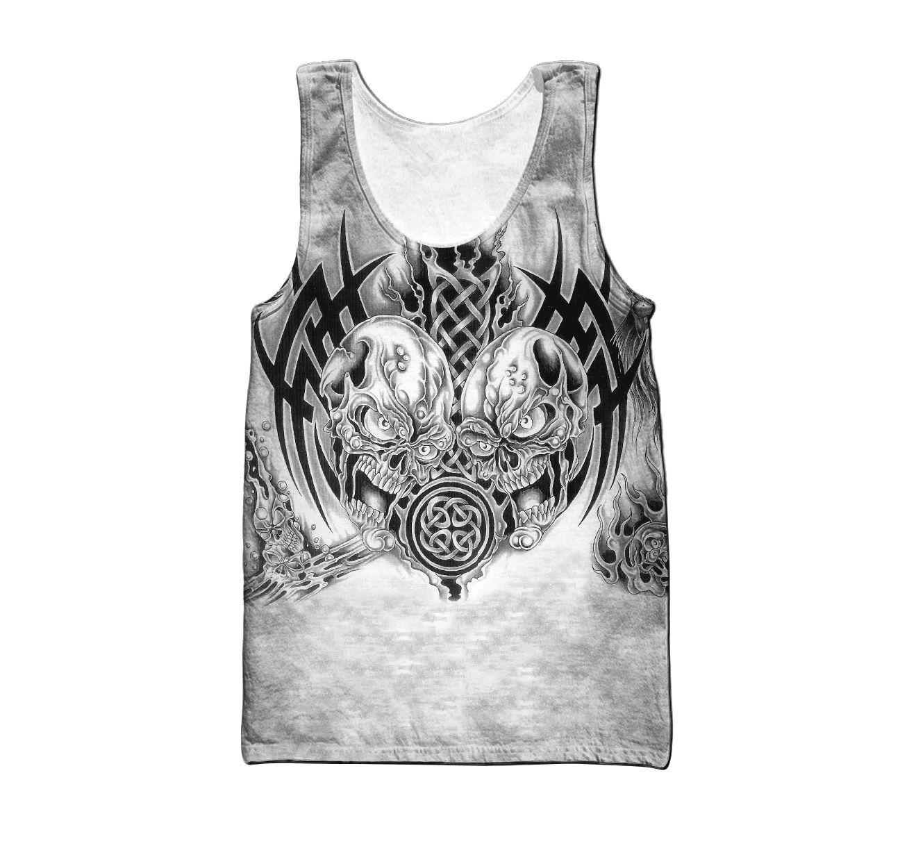 Premium Unisex All Over Printed Smocky Skull Shirts MEI