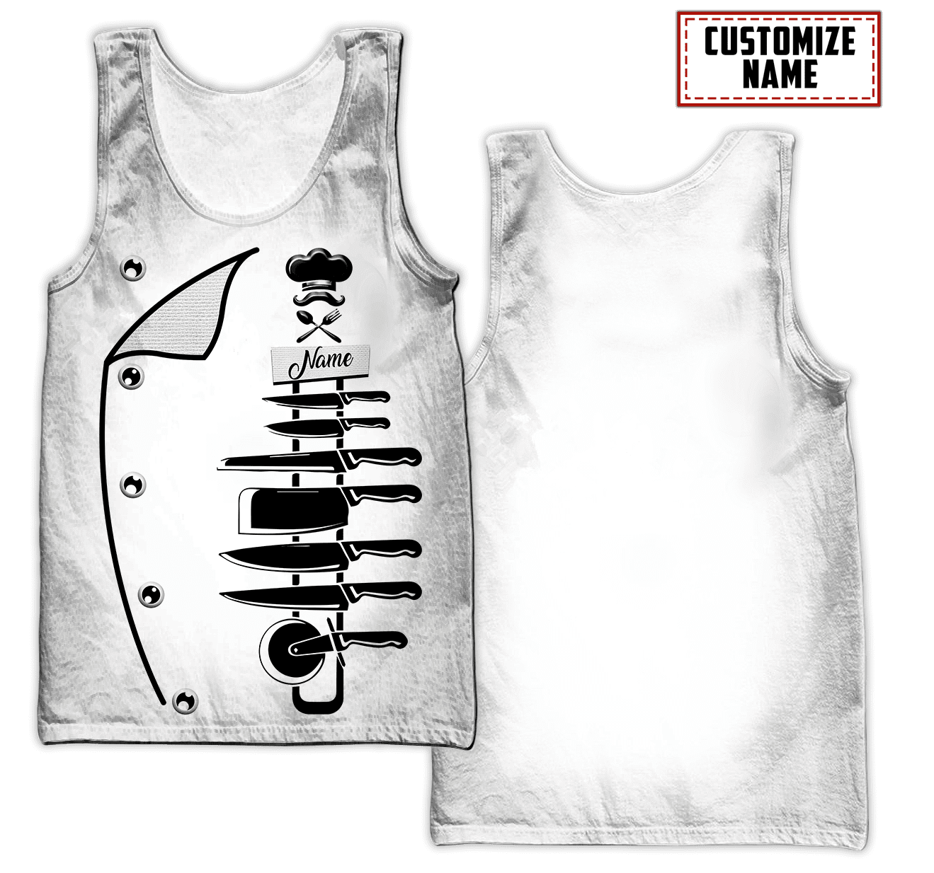 Custom Name Master Chef 3D All Over Printed Unisex Shirts