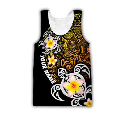 Amazing Polynesian Turtle Tattoo Personalized Unisex Deluxe Hoodie ML