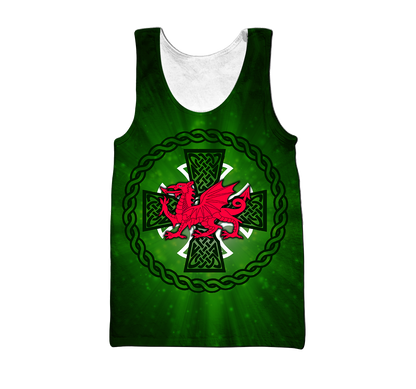 Celtic Wales Dragon Tattoo Hoodie For Men And Women