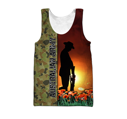 Lest We Forget Anzac Day 3D All Over Printed