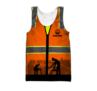 Personalized Name Carpenter 3D All Over Printed Unisex Safety Ver 4