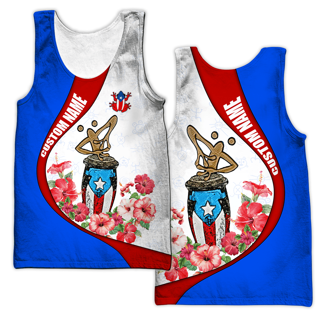 Customize Name Puerto Rico Symbol Hoodie For Men And Women